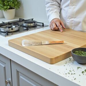 Vernco Stainless Steel Slotted Serrated Offset Spatula Walnut Handle Vtg Japan